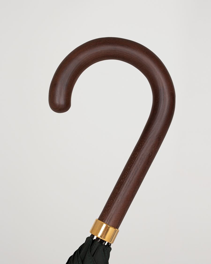 Herre | Paraplyer | Fox Umbrellas | Polished Hardwood Umbrella Racing Green