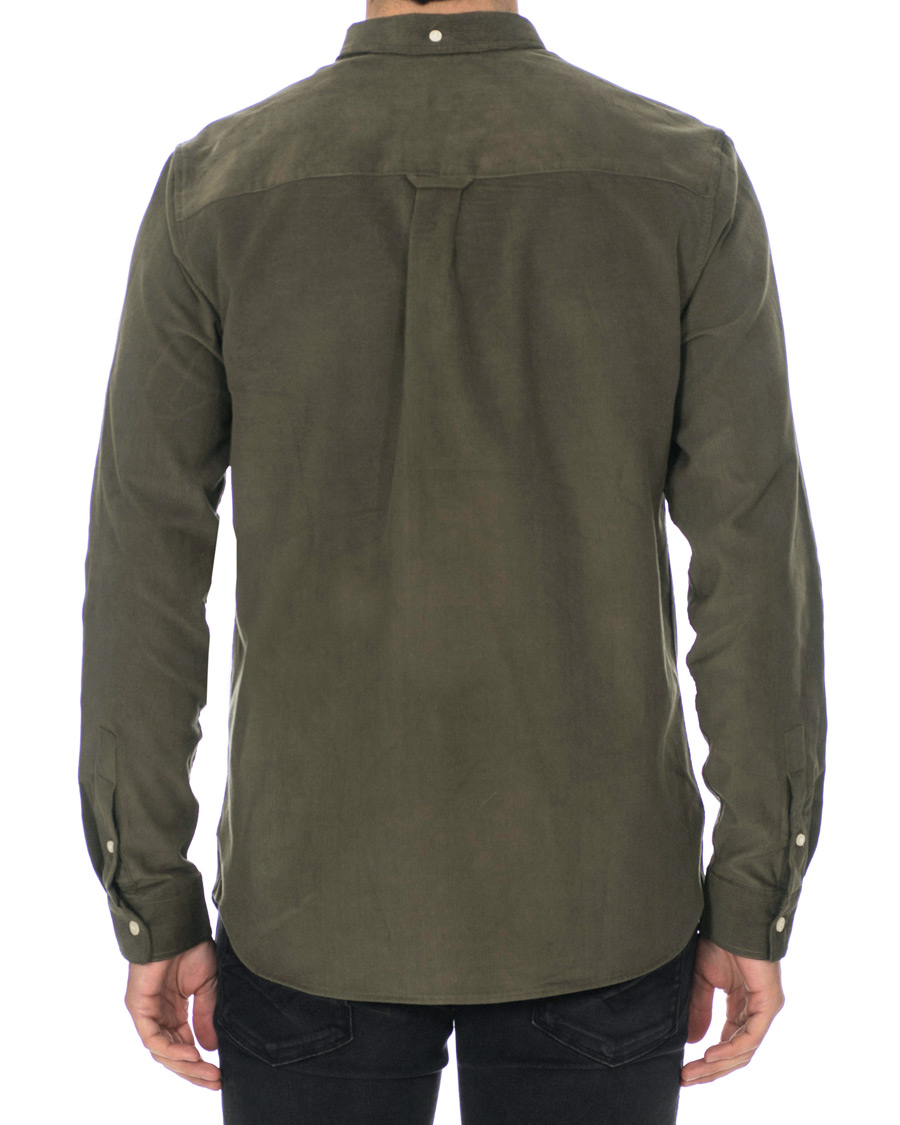 Herre | Skjorter | Lyle & Scott | Baby Corduroy Shirt Olive Green
