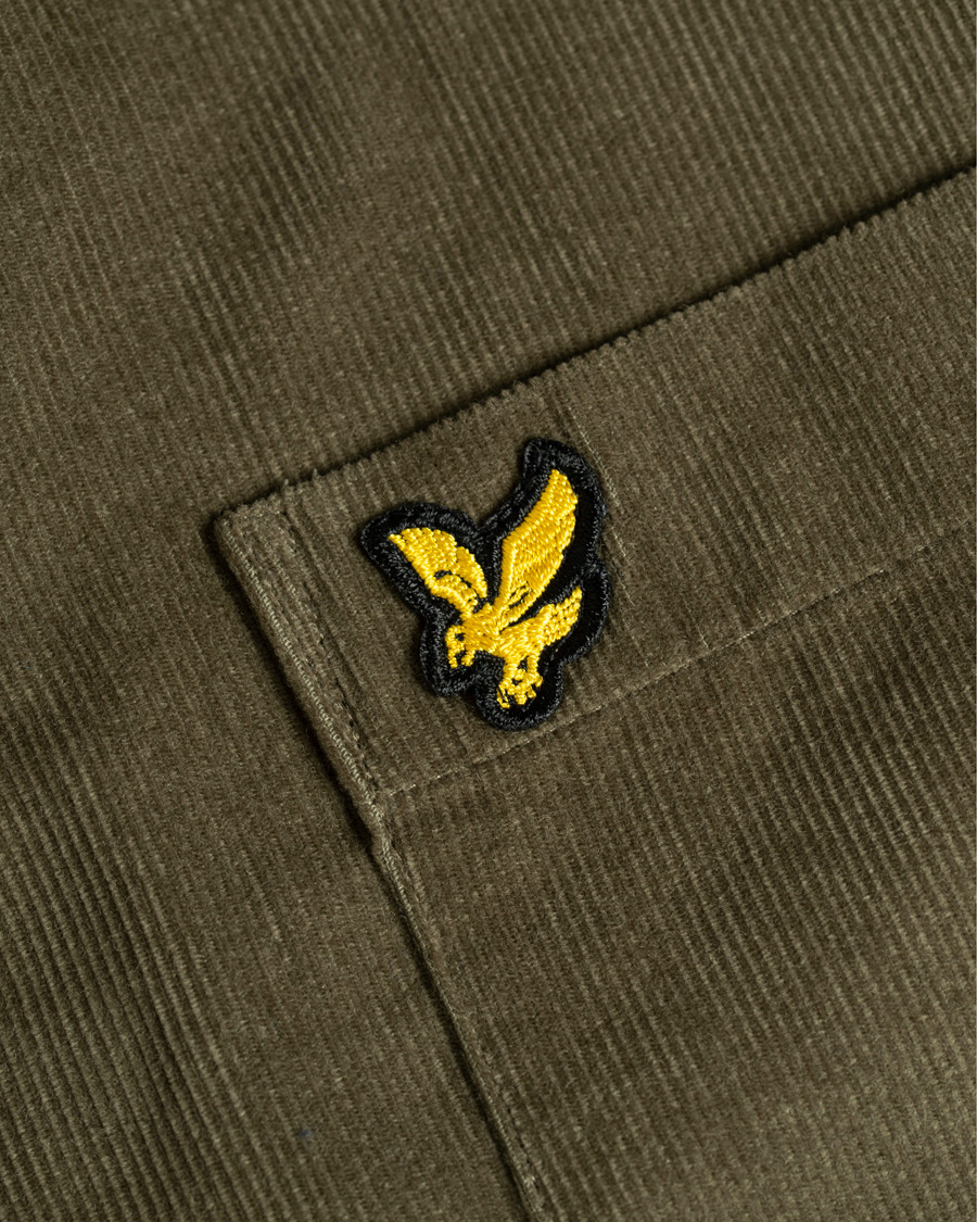 Herre | Skjorter | Lyle & Scott | Baby Corduroy Shirt Olive Green