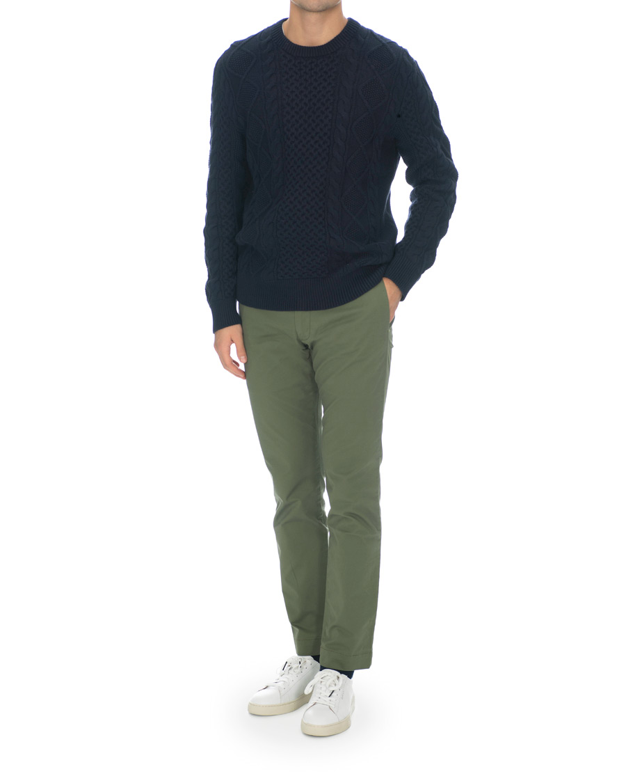Herre | Bukser | Polo Ralph Lauren | Slim Fit Stretch Hudson Chino Army Olive