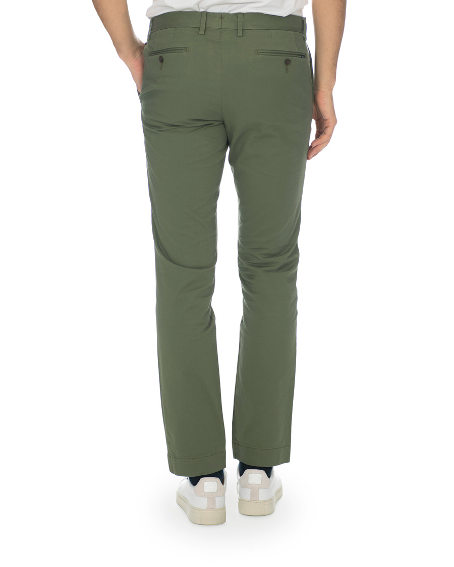 Herre | Bukser | Polo Ralph Lauren | Slim Fit Stretch Hudson Chino Army Olive