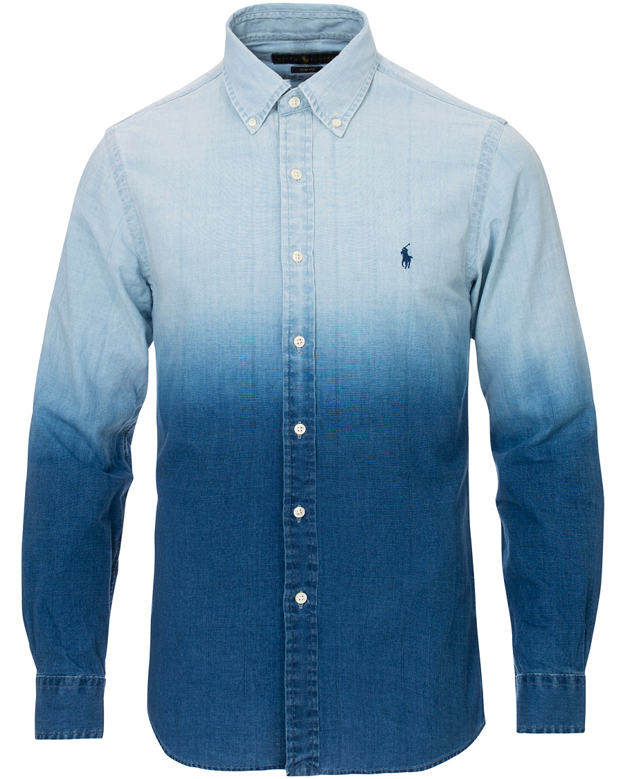 Herre | Skjorter | Polo Ralph Lauren | Slim Fit Dip Dye Shirt Blue