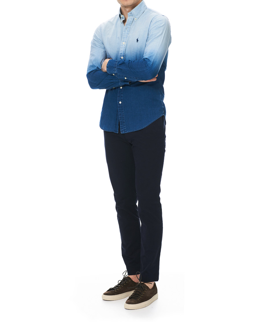 Herre | Skjorter | Polo Ralph Lauren | Slim Fit Dip Dye Shirt Blue
