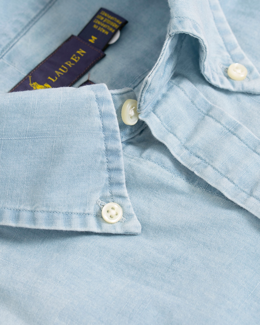 Herre | Skjorter | Polo Ralph Lauren | Slim Fit Dip Dye Shirt Blue