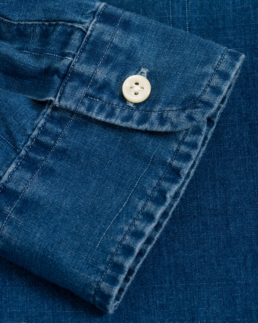 Herre | Skjorter | Polo Ralph Lauren | Slim Fit Dip Dye Shirt Blue