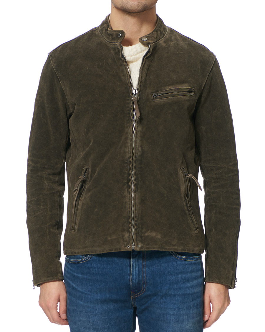Herre | Jakker | Polo Ralph Lauren | Cafe Racer Suede Jacket Grey