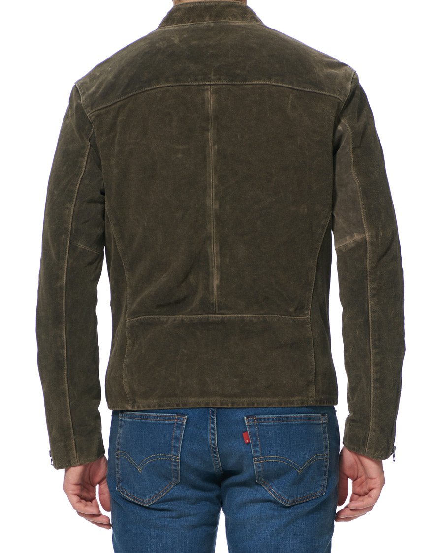 Herre | Jakker | Polo Ralph Lauren | Cafe Racer Suede Jacket Grey