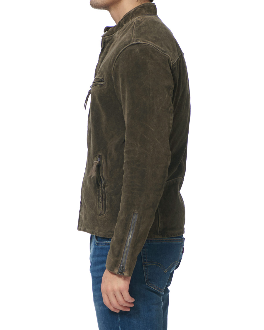 Herre | Jakker | Polo Ralph Lauren | Cafe Racer Suede Jacket Grey