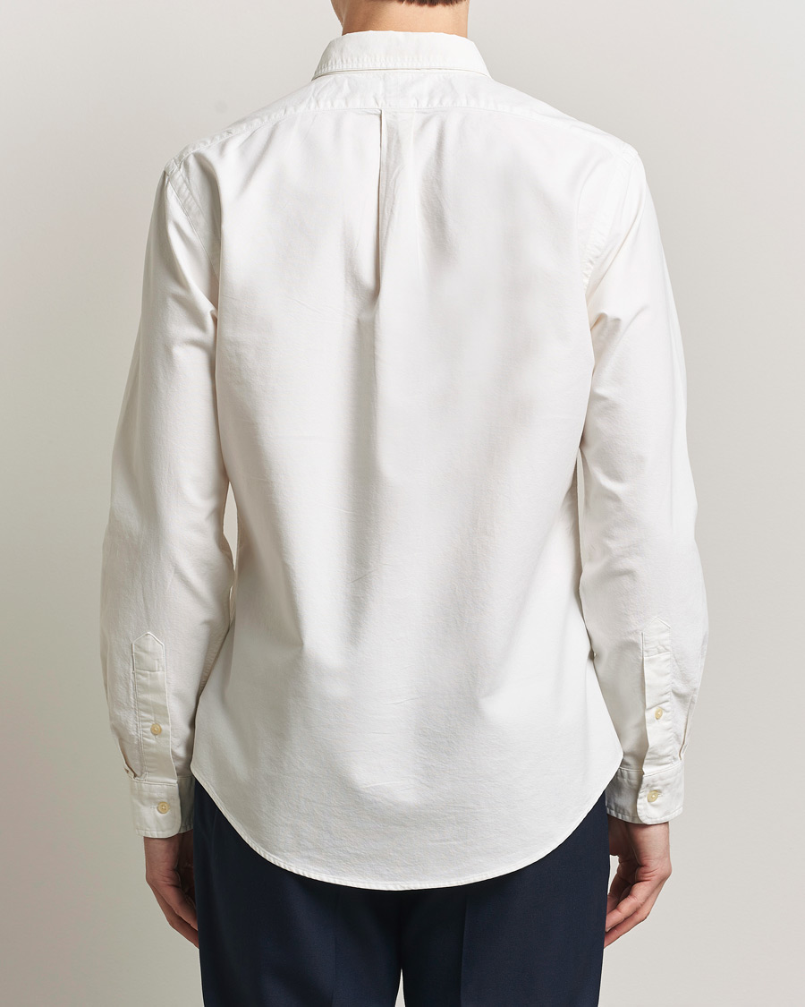 Herre | Skjorter | Polo Ralph Lauren | Slim Fit Garment Dyed Oxford Shirt White