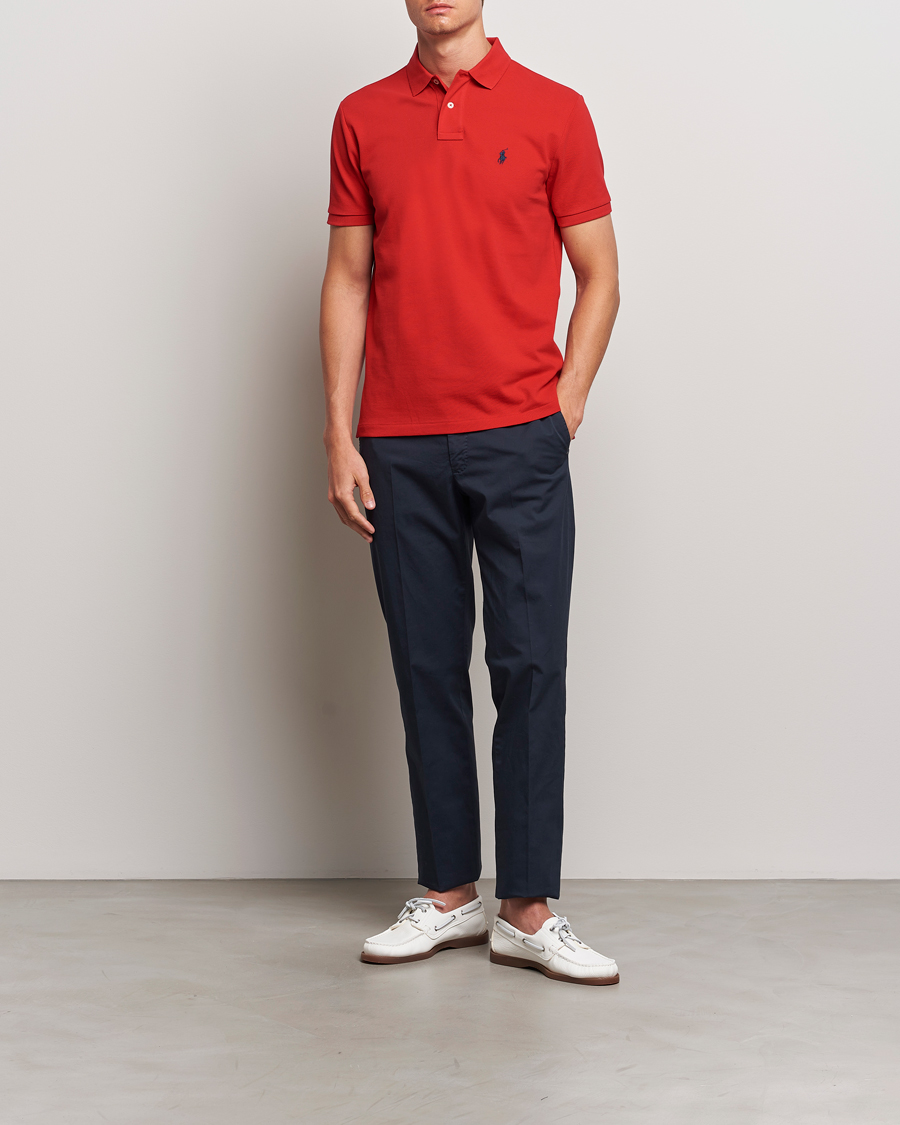 Herre | Polotrøjer | Polo Ralph Lauren | Custom Slim Fit Polo Red