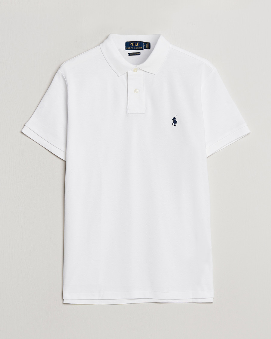 Herre | Polotrøjer | Polo Ralph Lauren | Custom Slim Fit Polo White