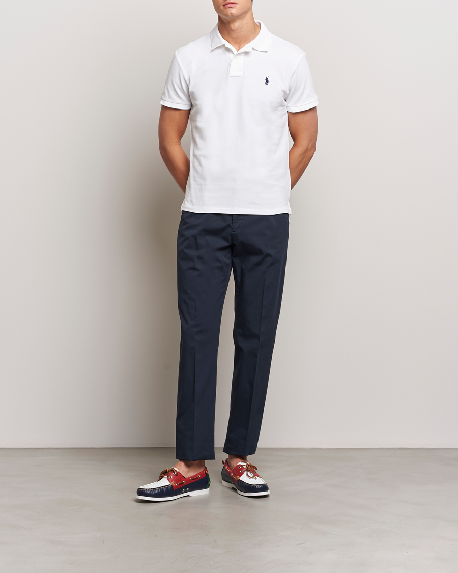 Herre | Polotrøjer | Polo Ralph Lauren | Custom Slim Fit Polo White