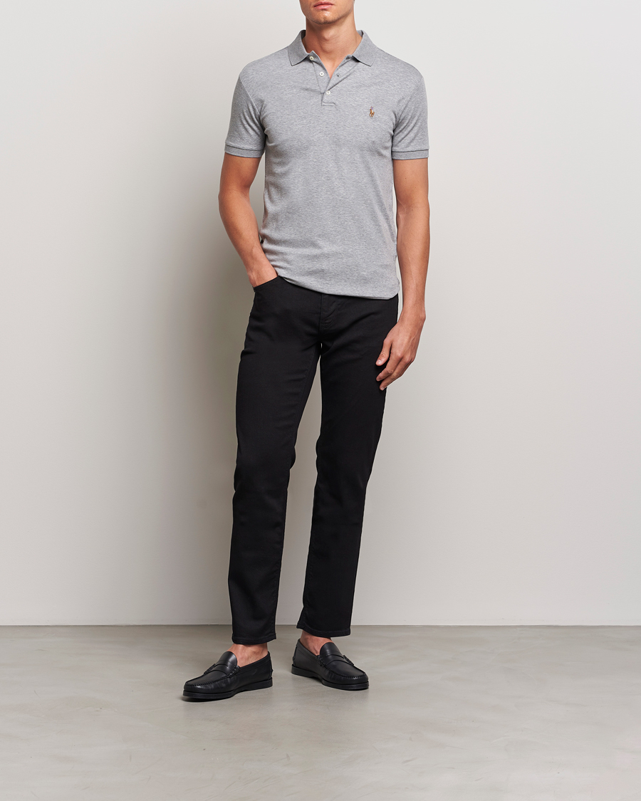 Herre | Polotrøjer | Polo Ralph Lauren | Slim Fit Pima Cotton Polo Steel Heather