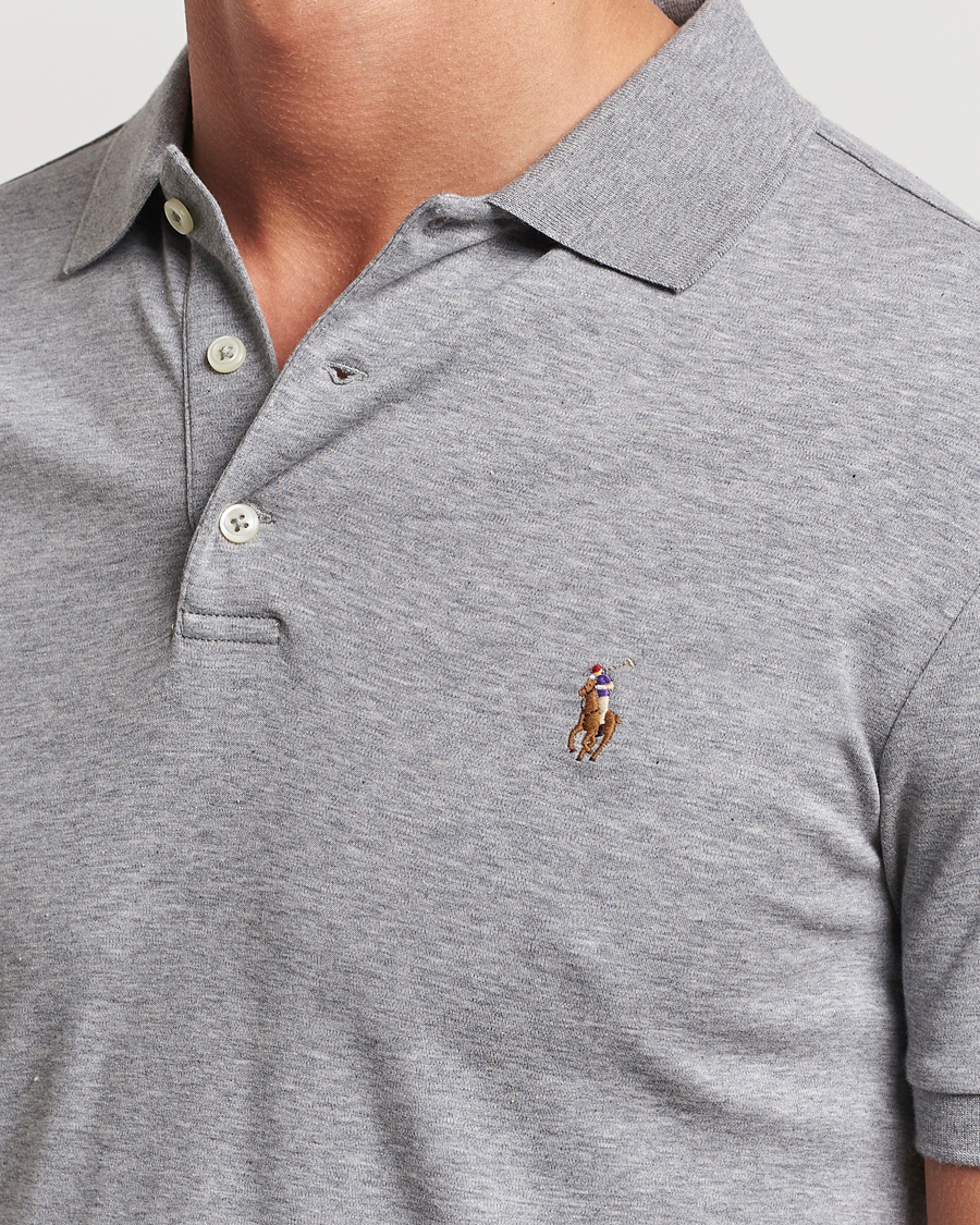 Herre | Polotrøjer | Polo Ralph Lauren | Slim Fit Pima Cotton Polo Steel Heather
