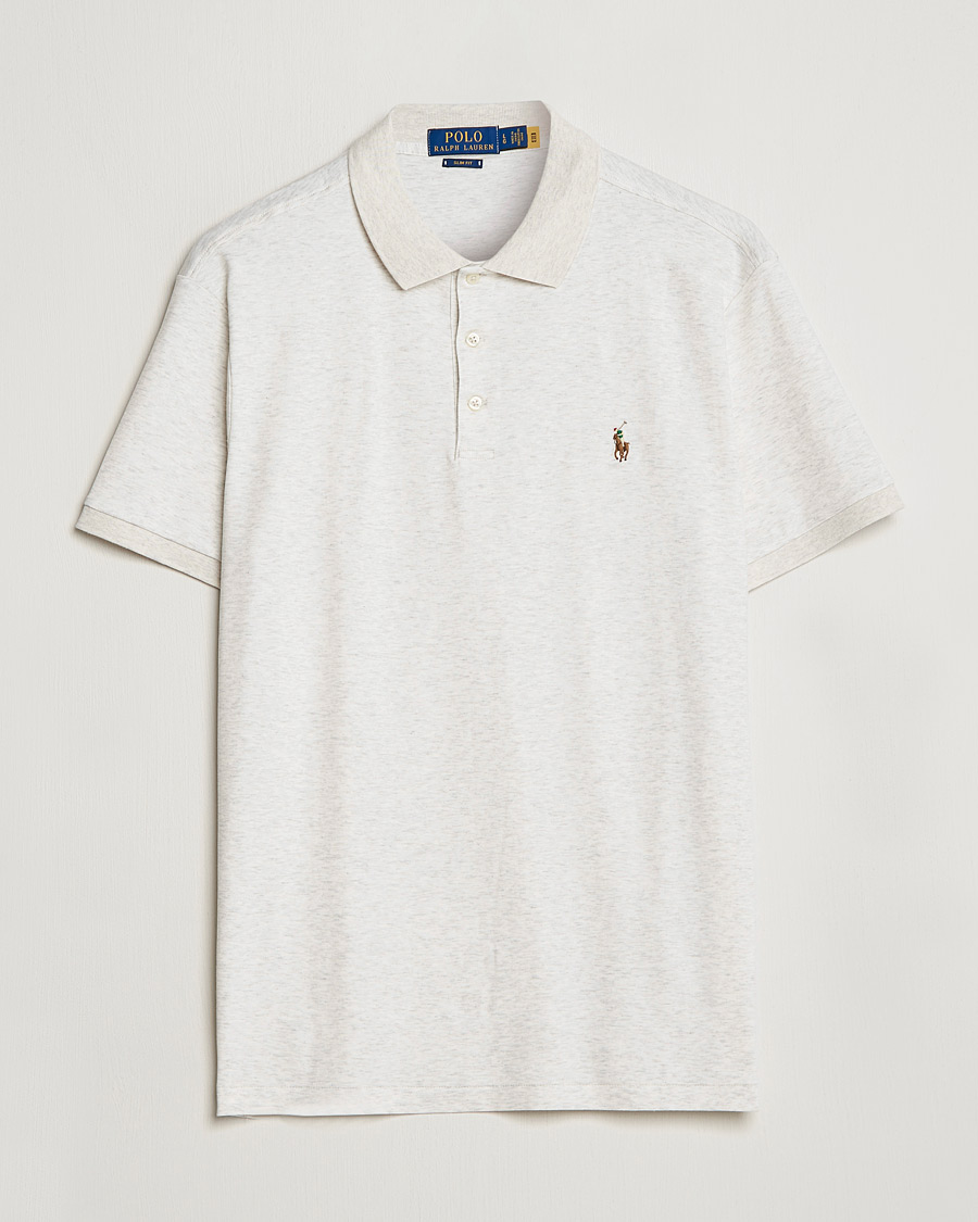 Herre | Polotrøjer | Polo Ralph Lauren | Slim Fit Pima Cotton Polo Polo State Heather