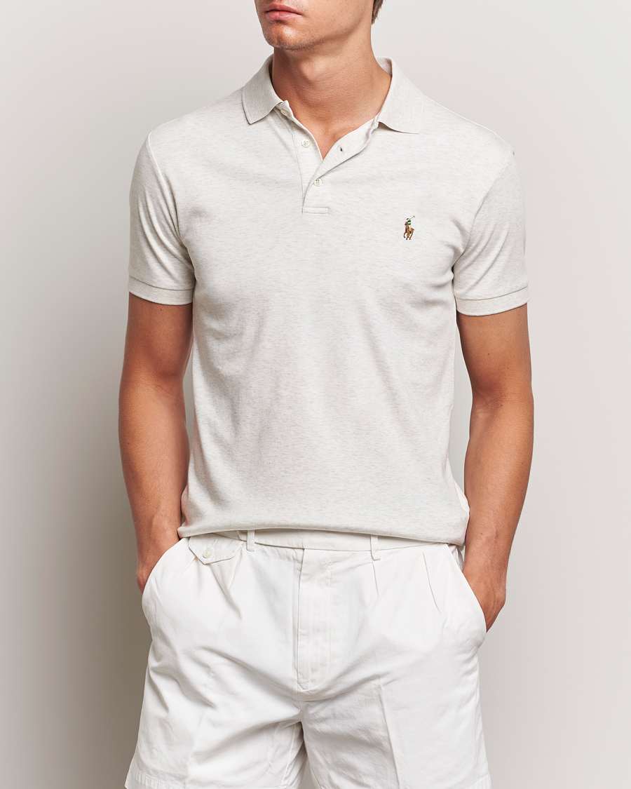 Herre | Polotrøjer | Polo Ralph Lauren | Slim Fit Pima Cotton Polo Polo State Heather