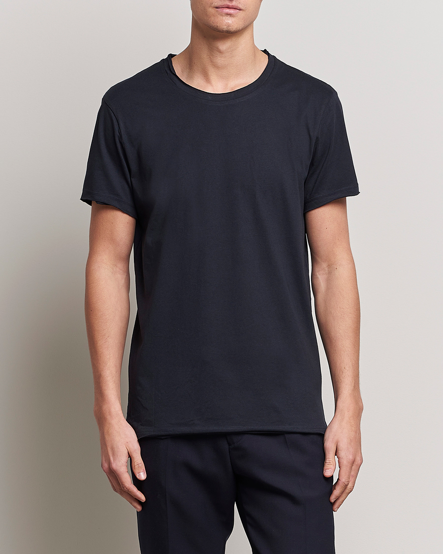 Herre | T-Shirts | Bread & Boxers | Crew Neck Relaxed Dark Navy