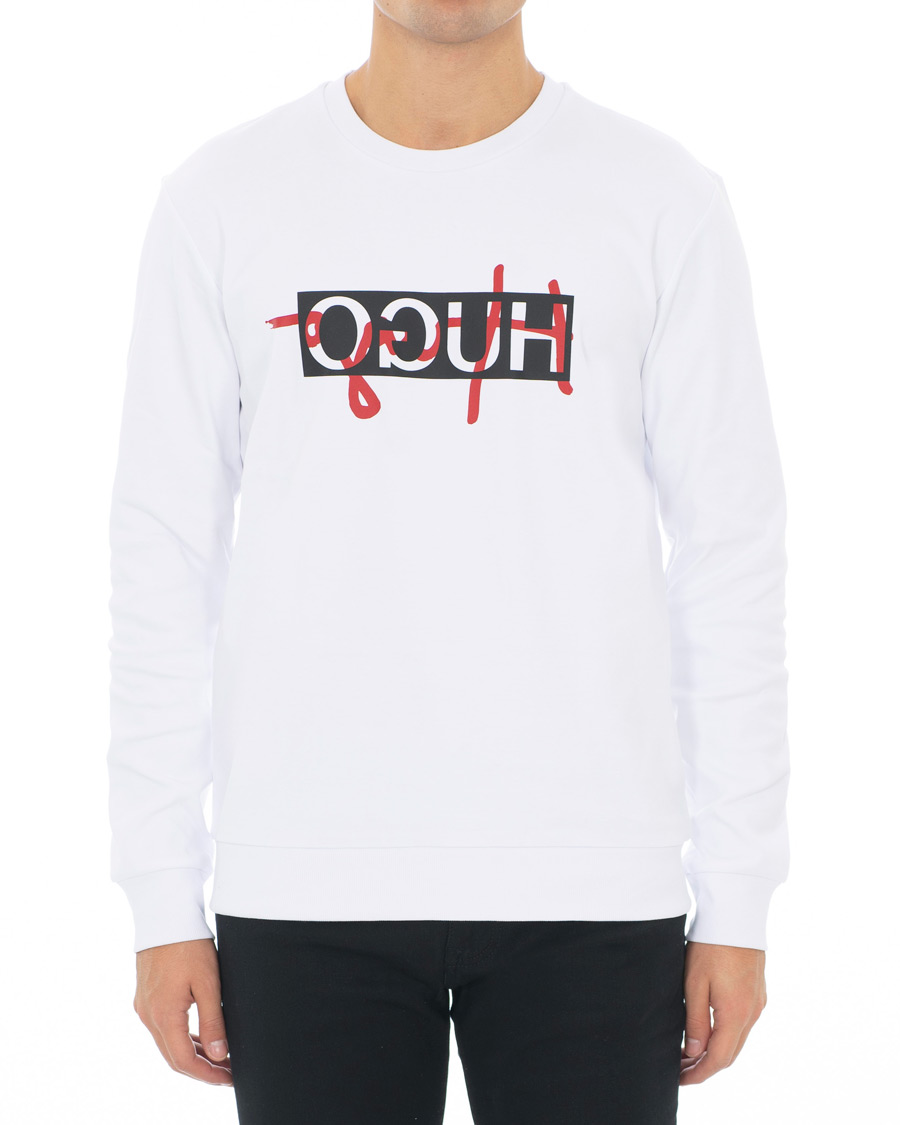 Herre | Trøjer | HUGO | Dicago Logo Sweatshirt White