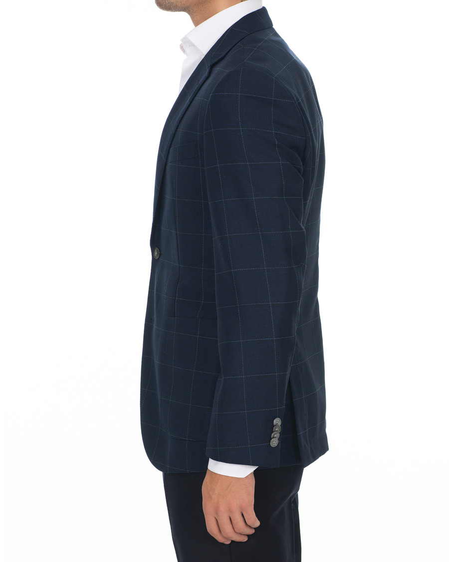 Herre | Blazere & jakker | BOSS BLACK | BOSS Janson Check Blazer Dark Blue