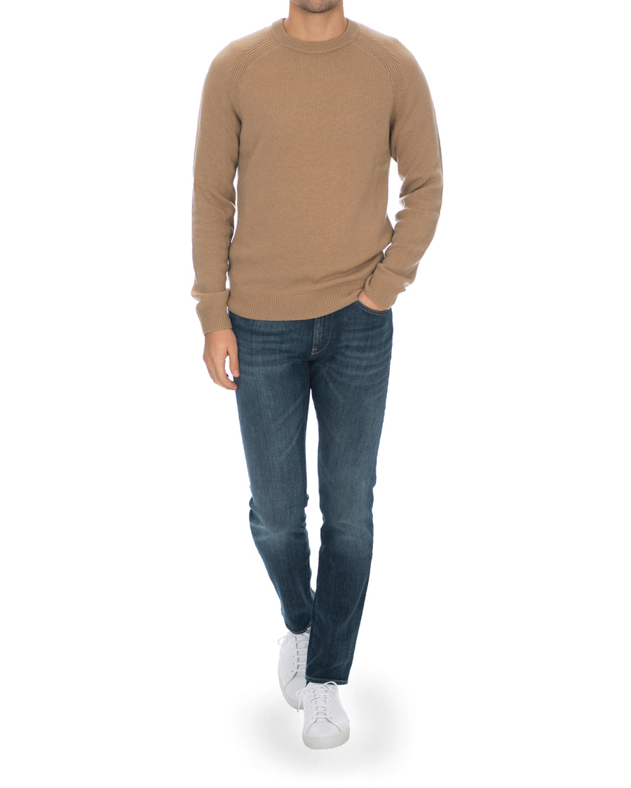 Herre | Trøjer | BOSS BLACK | BOSS Banilo Cashmere Crew Neck Beige