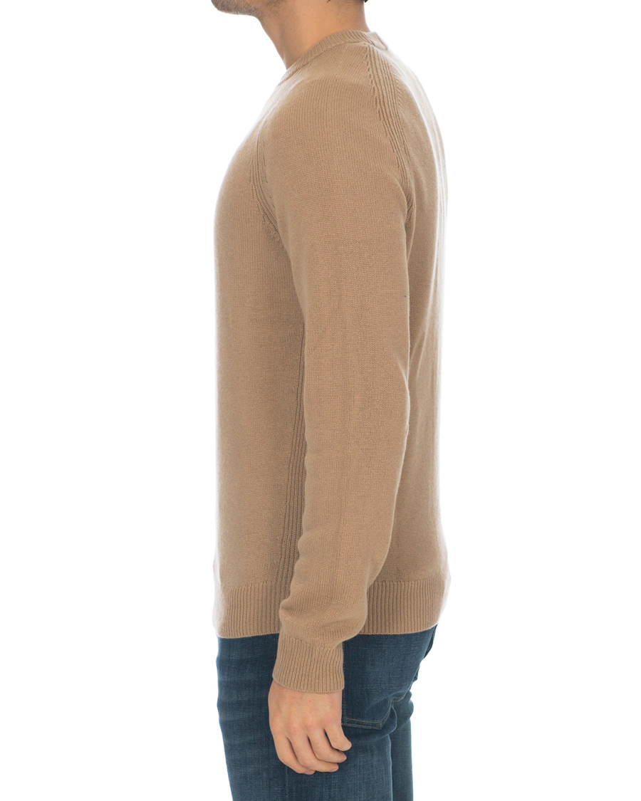 Herre | Trøjer | BOSS BLACK | BOSS Banilo Cashmere Crew Neck Beige