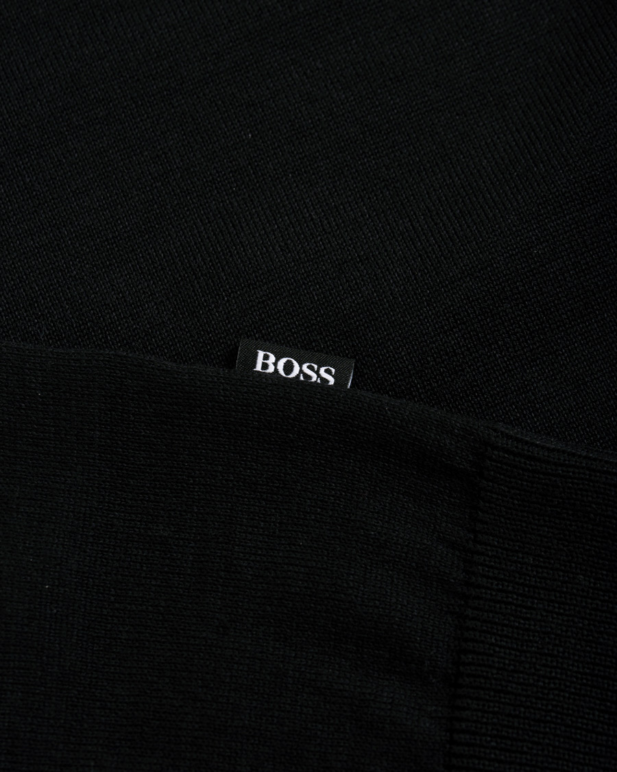 Herre | Trøjer | BOSS BLACK | BOSS Grayson Extra Fine Merino Knitted Poloshirt Black