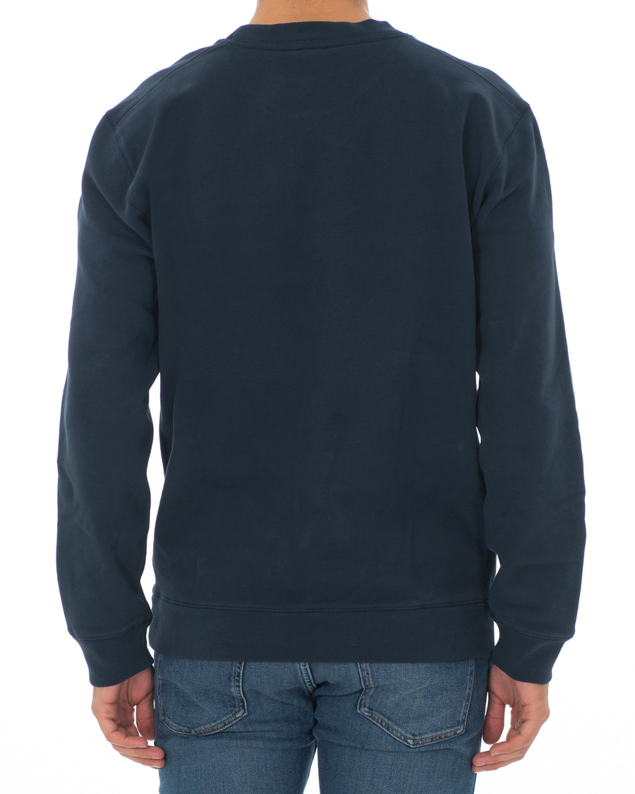 Herre | Trøjer | BOSS ORANGE | BOSS Casual Weevo Logo Crew Neck Sweatshirt Dark Blue