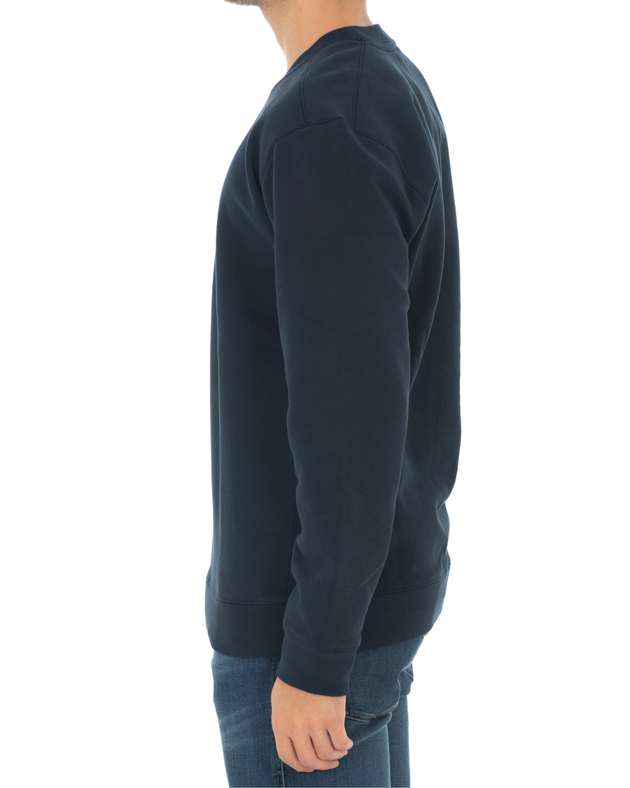 Herre | Trøjer | BOSS ORANGE | BOSS Casual Weevo Logo Crew Neck Sweatshirt Dark Blue
