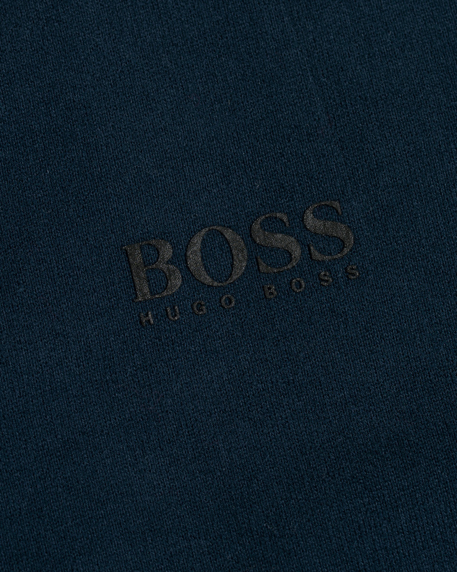 Herre | Trøjer | BOSS ORANGE | BOSS Casual Weevo Logo Crew Neck Sweatshirt Dark Blue