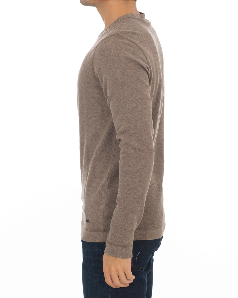 Herre | Trøjer | BOSS ORANGE | BOSS Casual Tempest Fine Heather Waffle Pullover Dark Grey