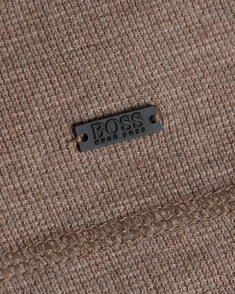 Herre | Trøjer | BOSS ORANGE | BOSS Casual Tempest Fine Heather Waffle Pullover Dark Grey