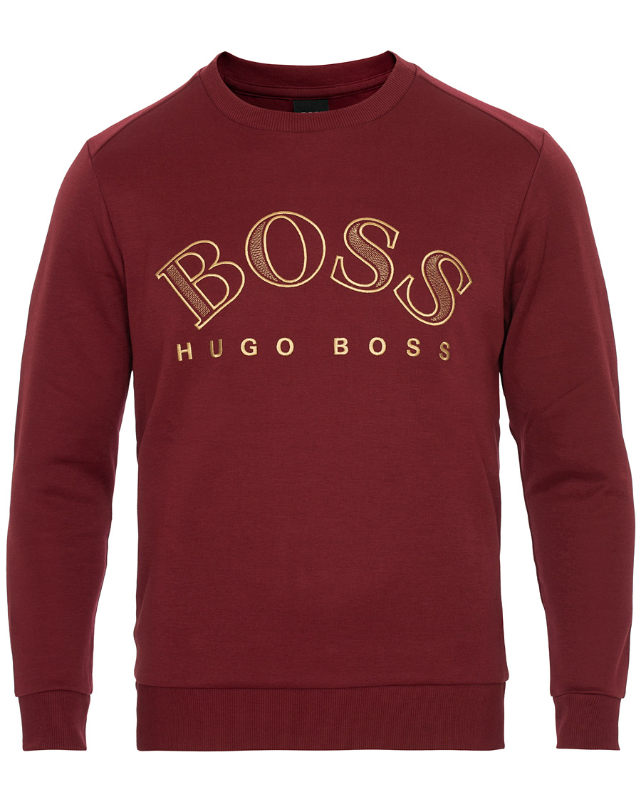 Herre | Trøjer | BOSS GREEN | BOSS Athleisure Salbo Crew Neck Sweathirt Dark Pink