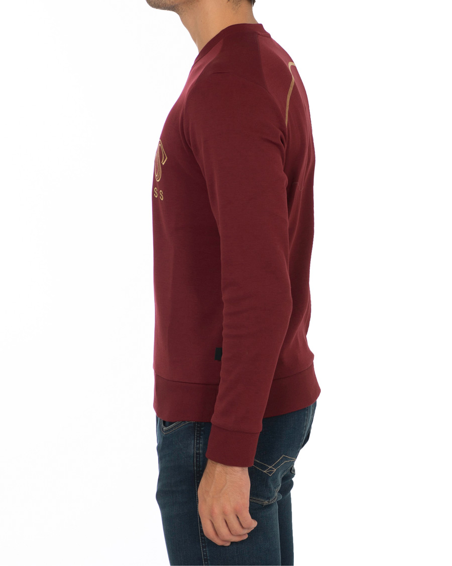 Herre | Trøjer | BOSS GREEN | BOSS Athleisure Salbo Crew Neck Sweathirt Dark Pink