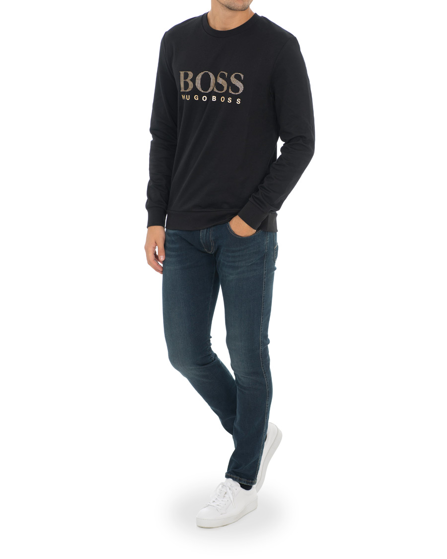 Hugo boss sweatshirt black and gold on sale