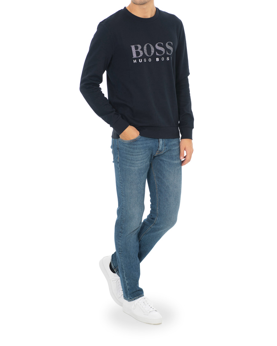 Herre | Trøjer | BOSS BLACK | BOSS Tracksuit Sweatshirt Navy/Silver