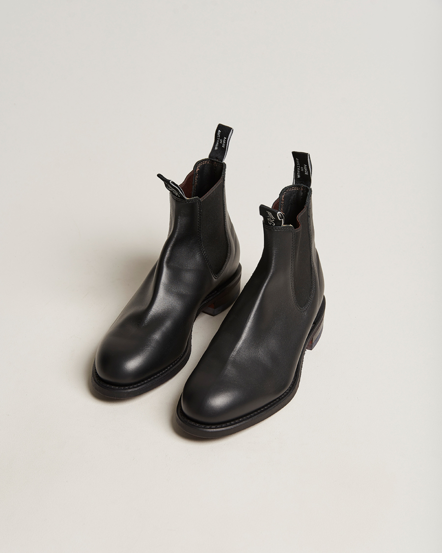 Herre | Sorte støvler | R.M.Williams | Wentworth G Boot Yearling Black