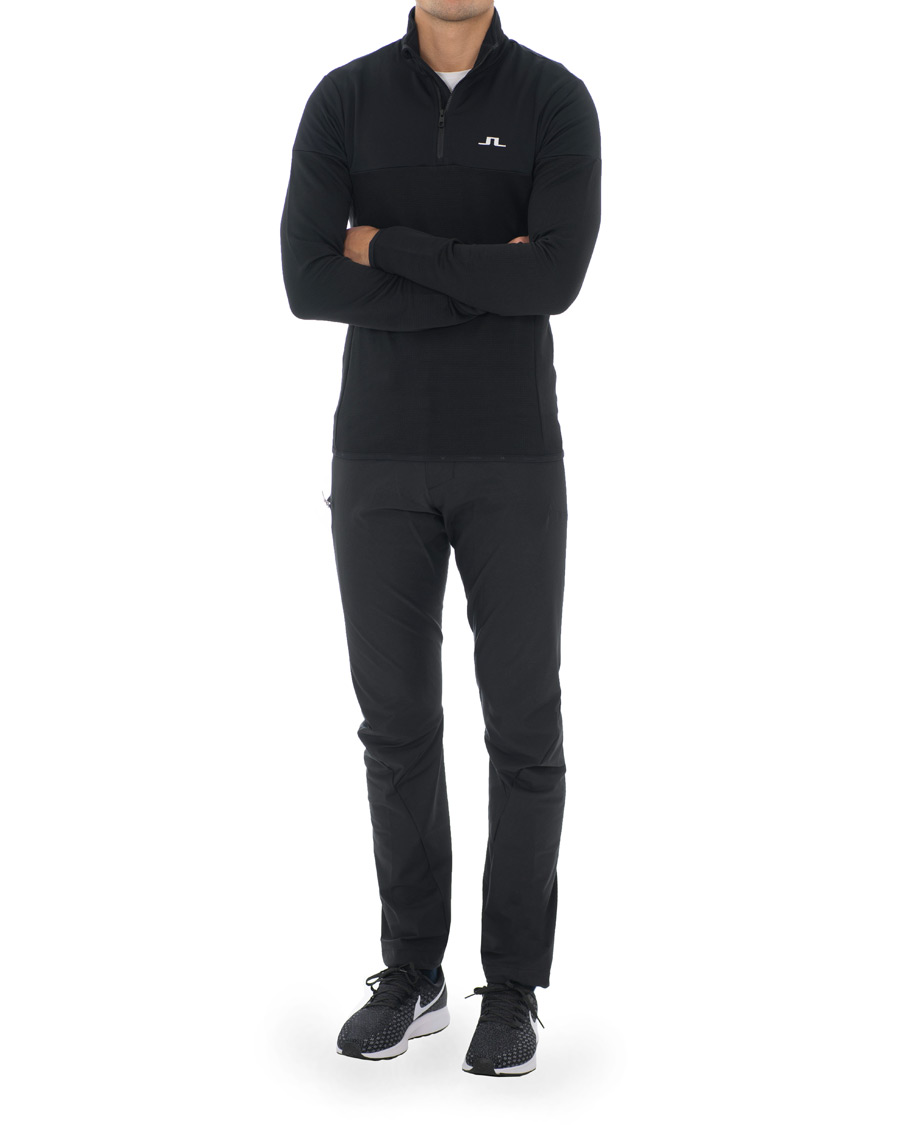 Herre | Trøjer | J.Lindeberg | Hubbard Half Zip Black