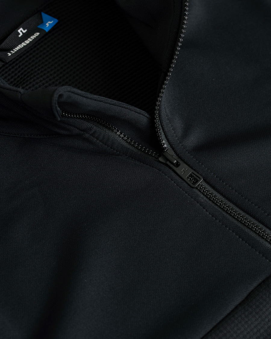Herre | Trøjer | J.Lindeberg | Hubbard Half Zip Black