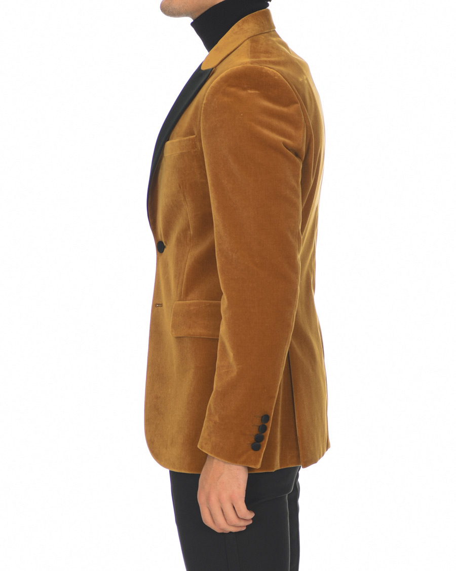 Herre | Blazere & jakker | Tiger of Sweden | 1903 Velvet Tuxedo Blazer Mustard