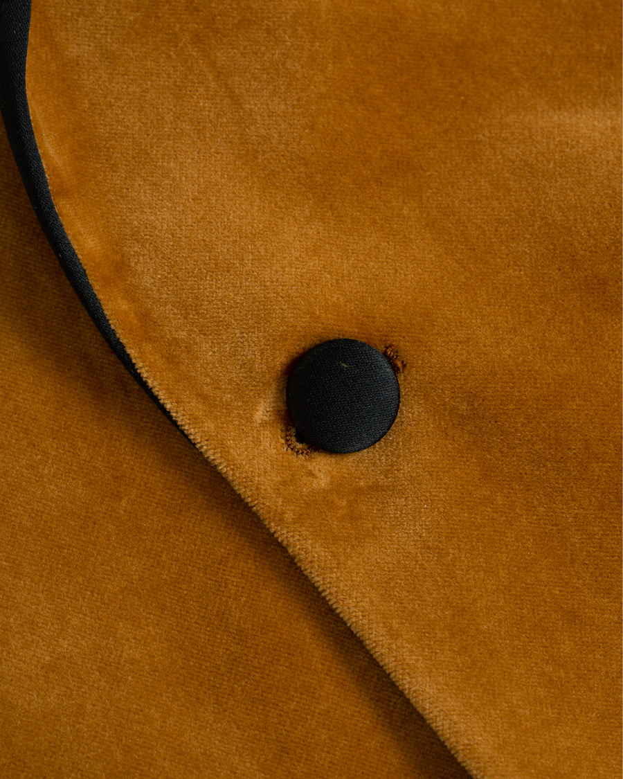 Herre | Blazere & jakker | Tiger of Sweden | 1903 Velvet Tuxedo Blazer Mustard