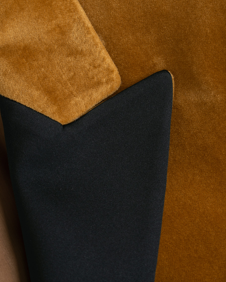 Herre | Blazere & jakker | Tiger of Sweden | 1903 Velvet Tuxedo Blazer Mustard