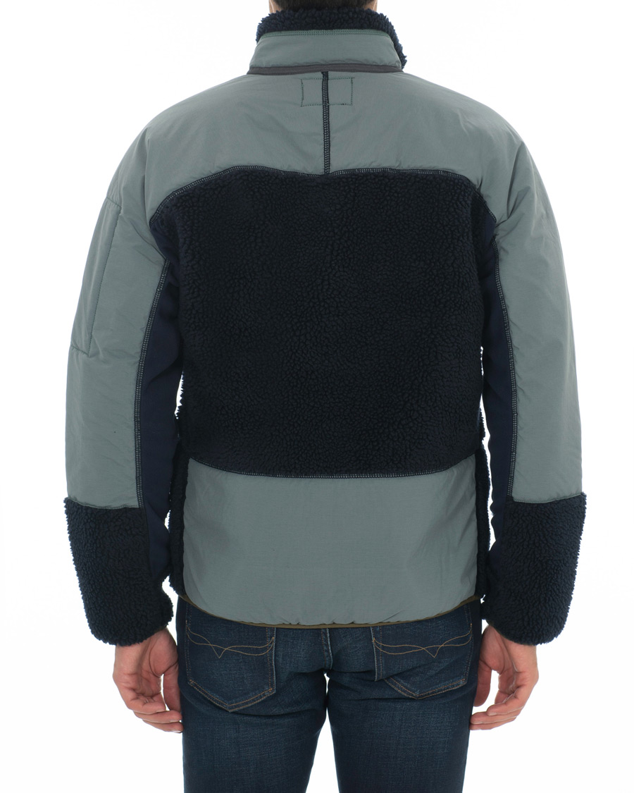 Herre | Jakker | J.Crew | 8mm Pile Sherpa Full Zip Jacket Darkest Indigo
