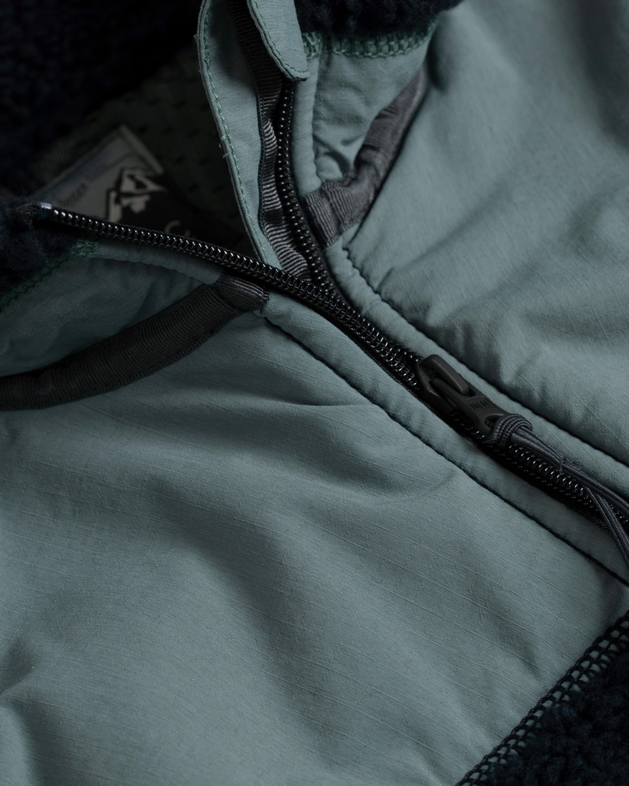 Herre | Jakker | J.Crew | 8mm Pile Sherpa Full Zip Jacket Darkest Indigo