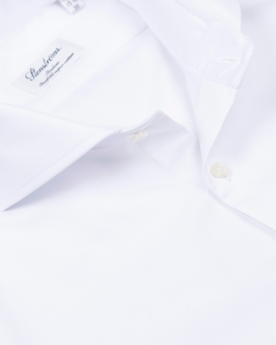 Herre | Skjorter | Stenströms | Slimline Extreme Cut Away Shirt White