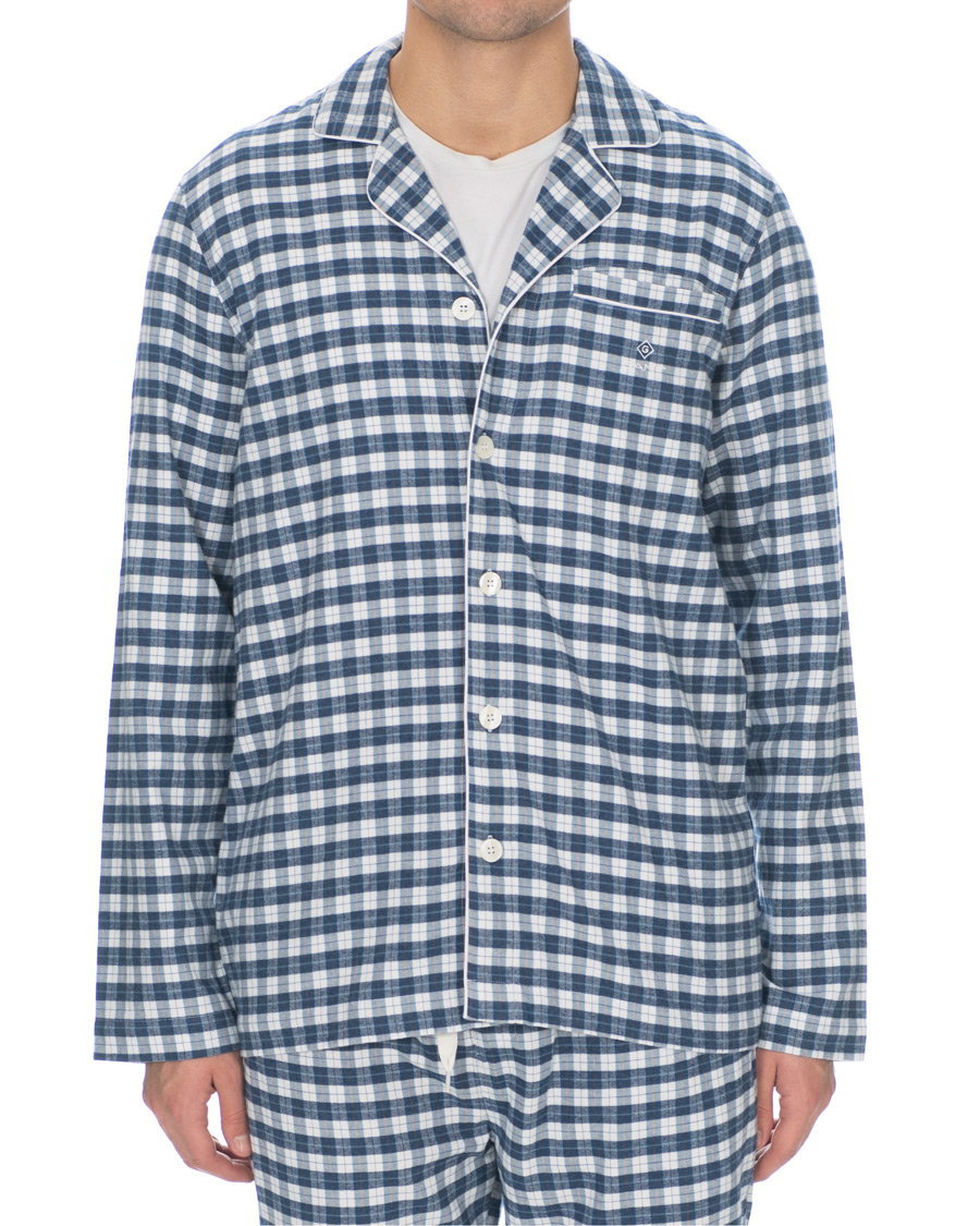 Herre | Undertøj | Gant | Flannel Pyjama Set Eggshell