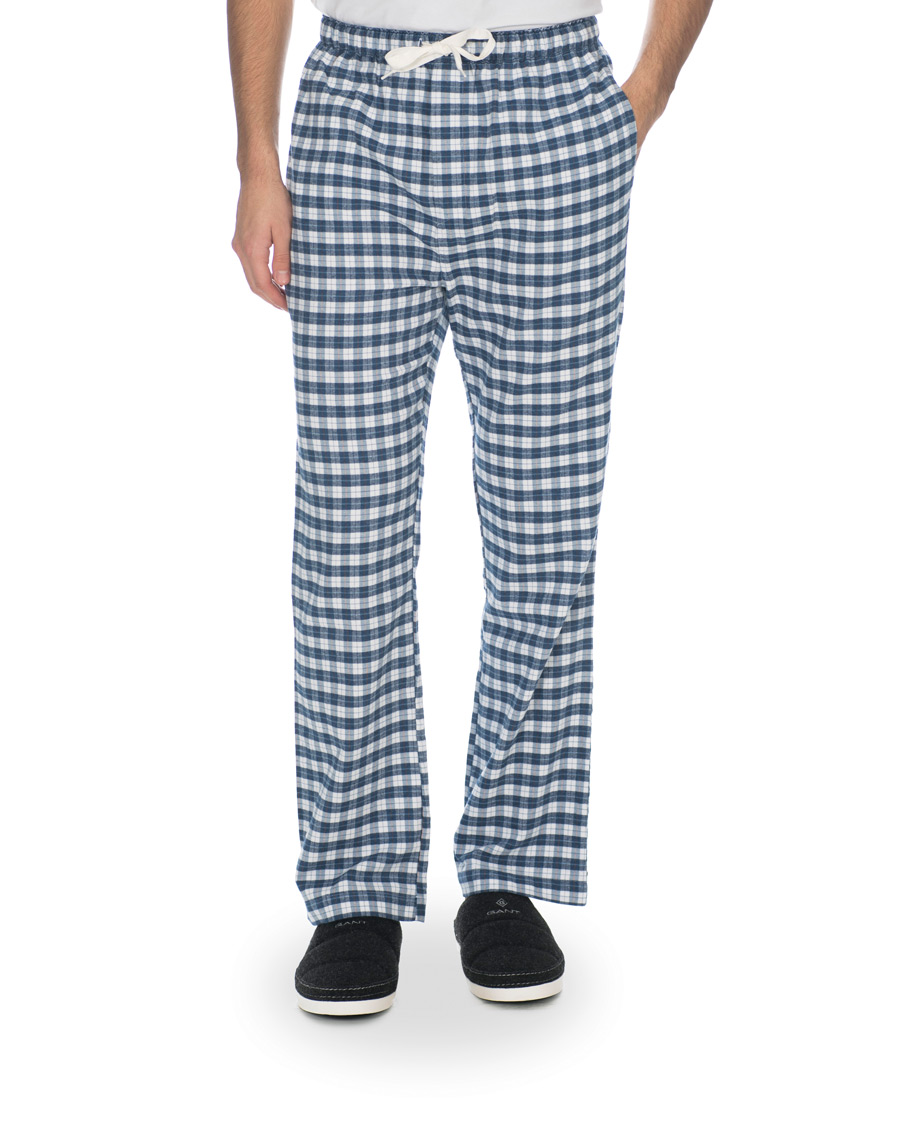 Herre | Undertøj | Gant | Flannel Pyjama Set Eggshell