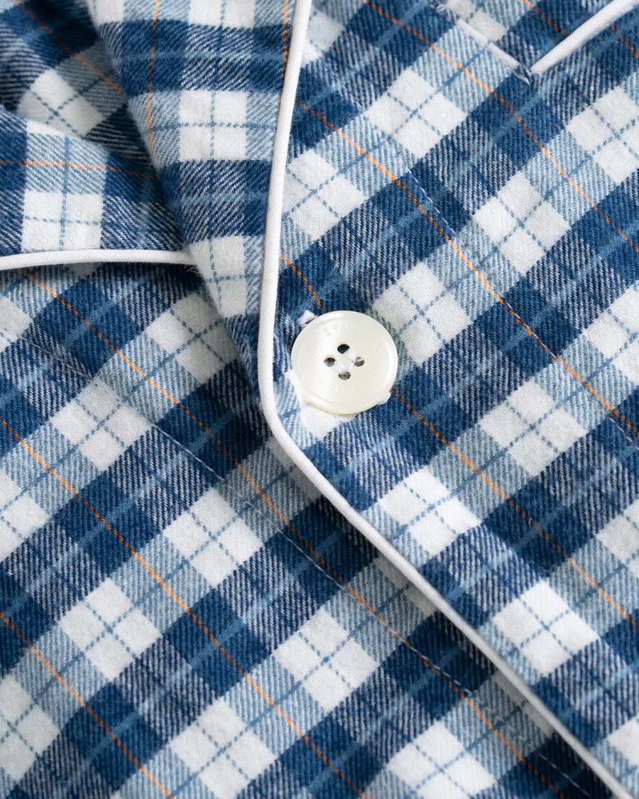 Herre | Undertøj | Gant | Flannel Pyjama Set Eggshell
