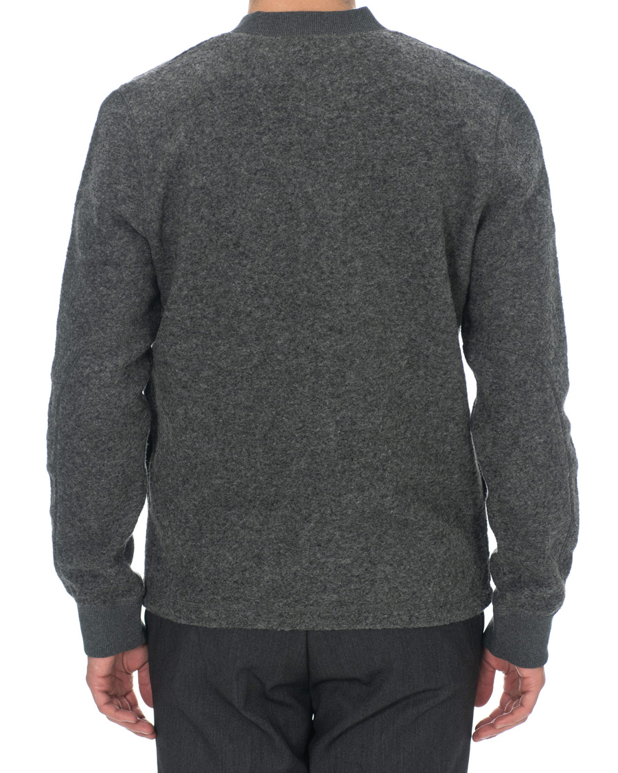 Herre | Trøjer | Samsøe Samsøe | Samsøe & Samsøe Allaro Full Zip Wool Cardigan Dark Grey Melange