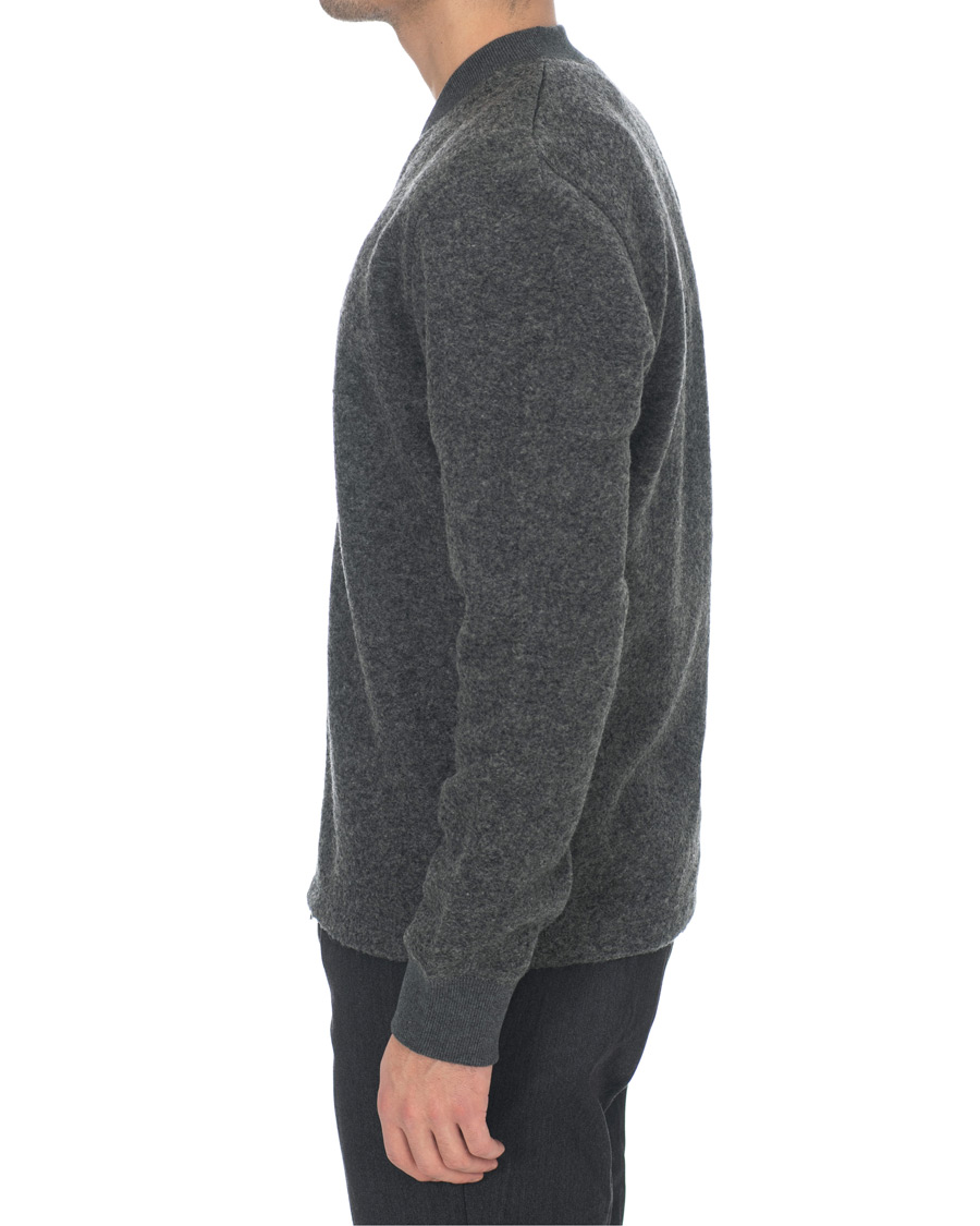 Herre | Trøjer | Samsøe Samsøe | Samsøe & Samsøe Allaro Full Zip Wool Cardigan Dark Grey Melange