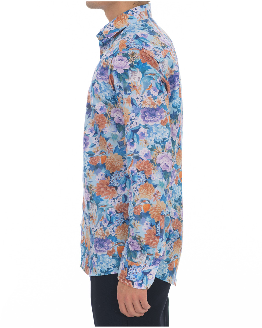 Herre | Skjorter | Eton | Slim Fit Floral Print Cut Away Shirt Multi